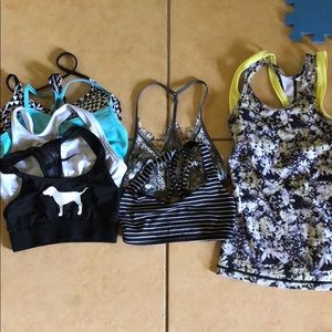 Lulu lemon, pink, iviva girls work out tops